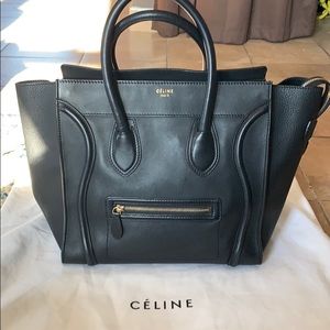 Micro Celine Luggage Bag (black)